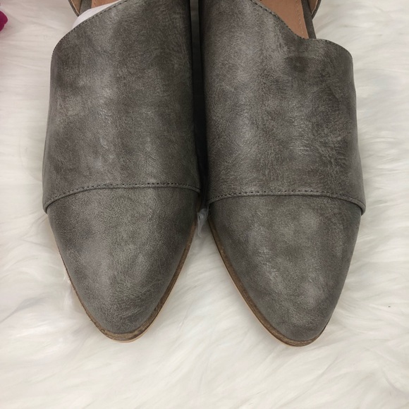 FINAL💕 Last Size 6 Marbled Grey Open Shank Flats - Picture 3 of 8